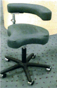 SS601 Saddle Seat Stool with Ratchet.